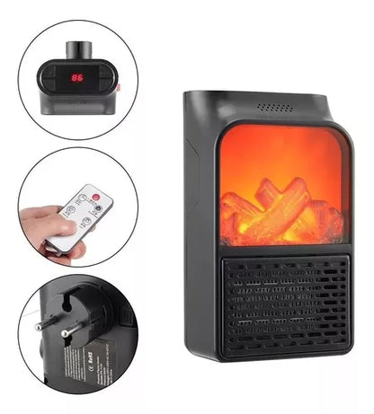 CALEFACTOR ELECTRICO PORTATIL FLAMA