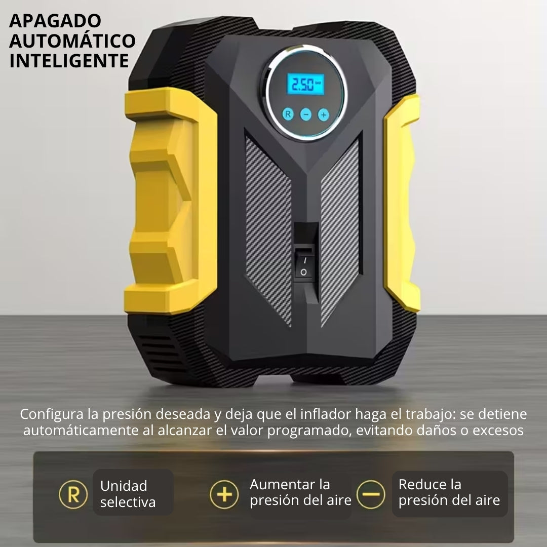 COMPRESOR PORTATIL DE AIRE DIGITAL AUTO